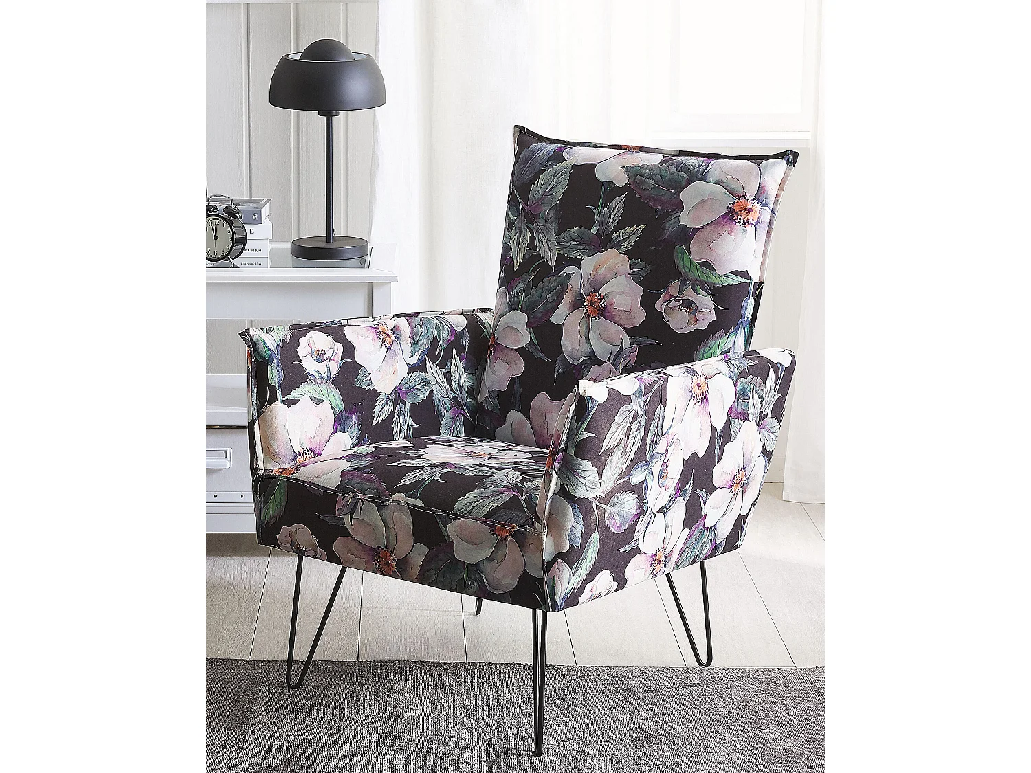 Fauteuil RIBE Tissu Noir