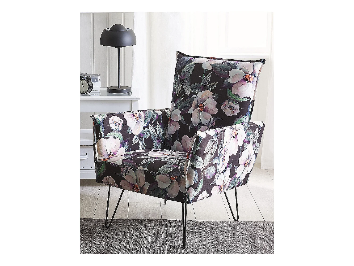 Fauteuil RIBE Tissu Noir