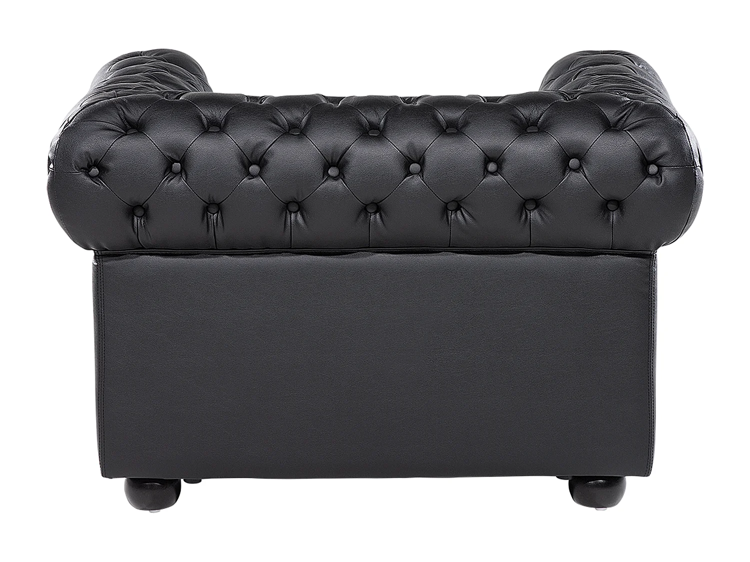 Fauteuil CHESTERFIELD Cuir Noir