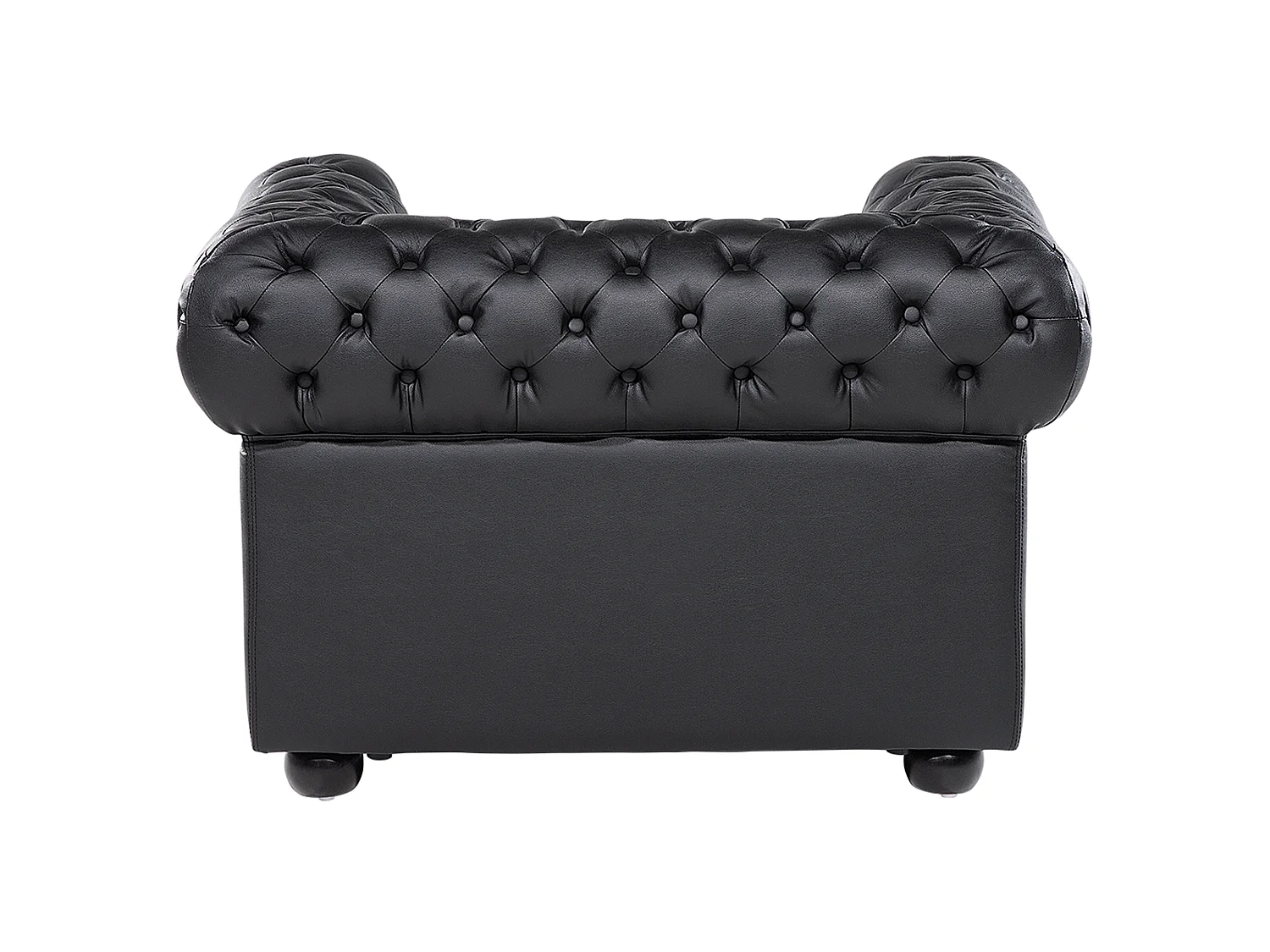 Fauteuil CHESTERFIELD Cuir Noir