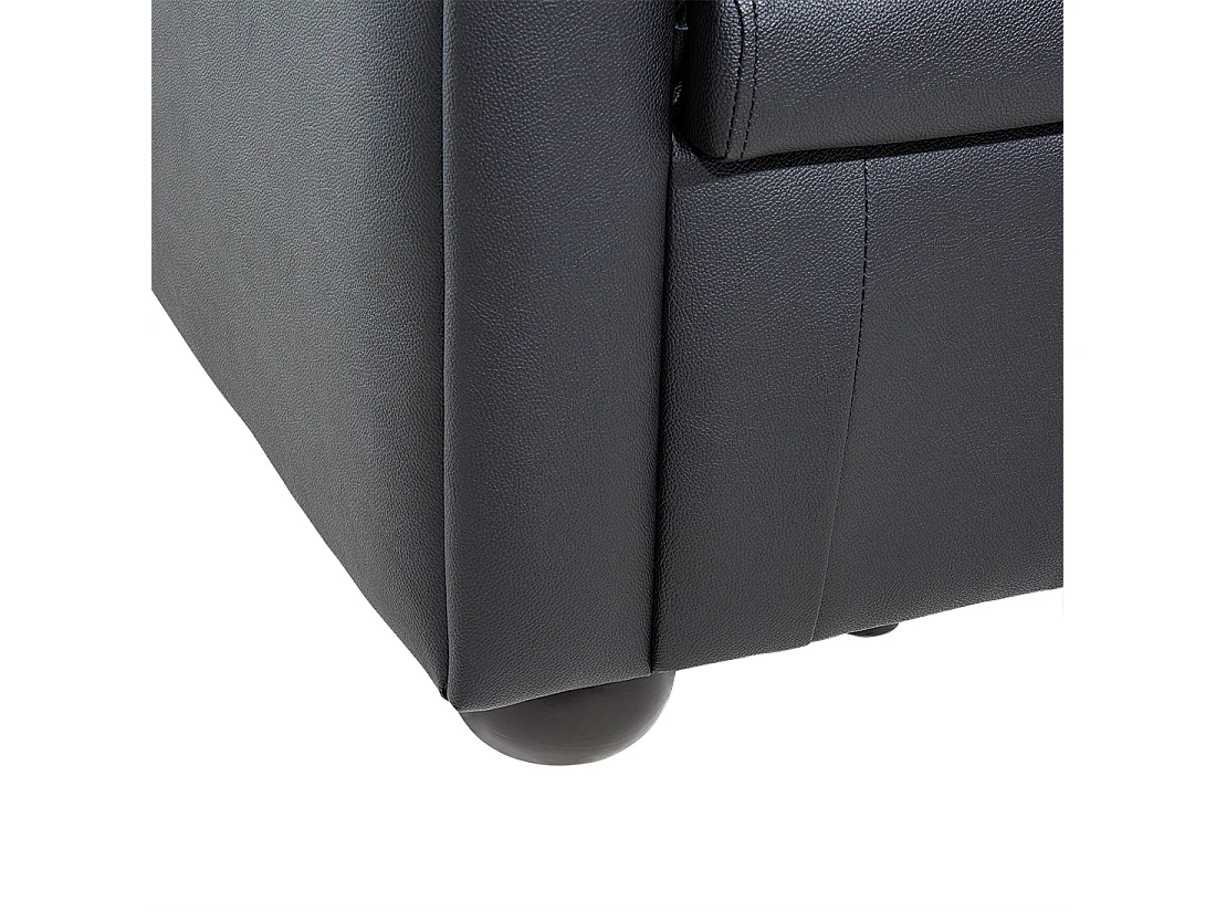 Fauteuil CHESTERFIELD Cuir Noir