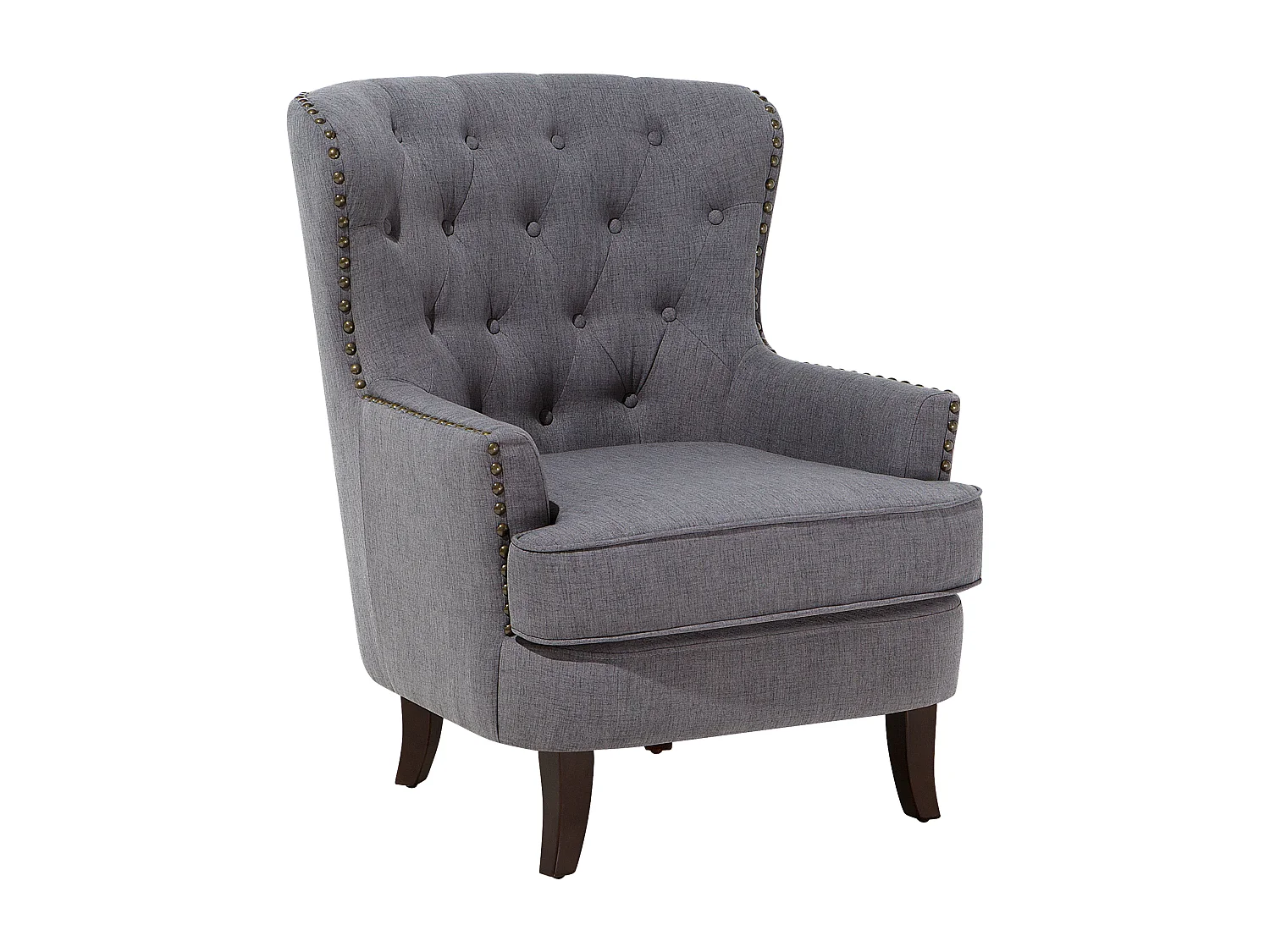 Fauteuil VIBORG II Tissu Gris foncé