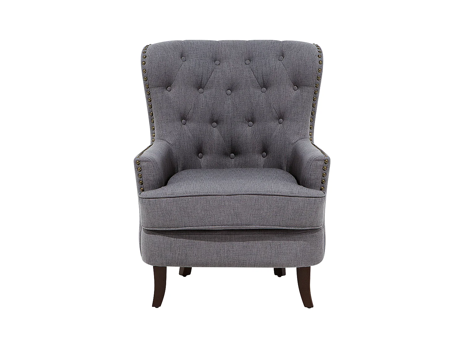 Fauteuil VIBORG II Tissu Gris foncé