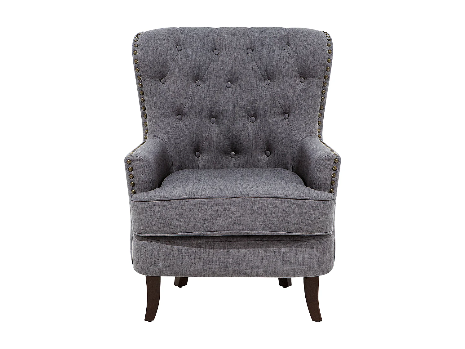 Fauteuil VIBORG II Tissu Gris foncé