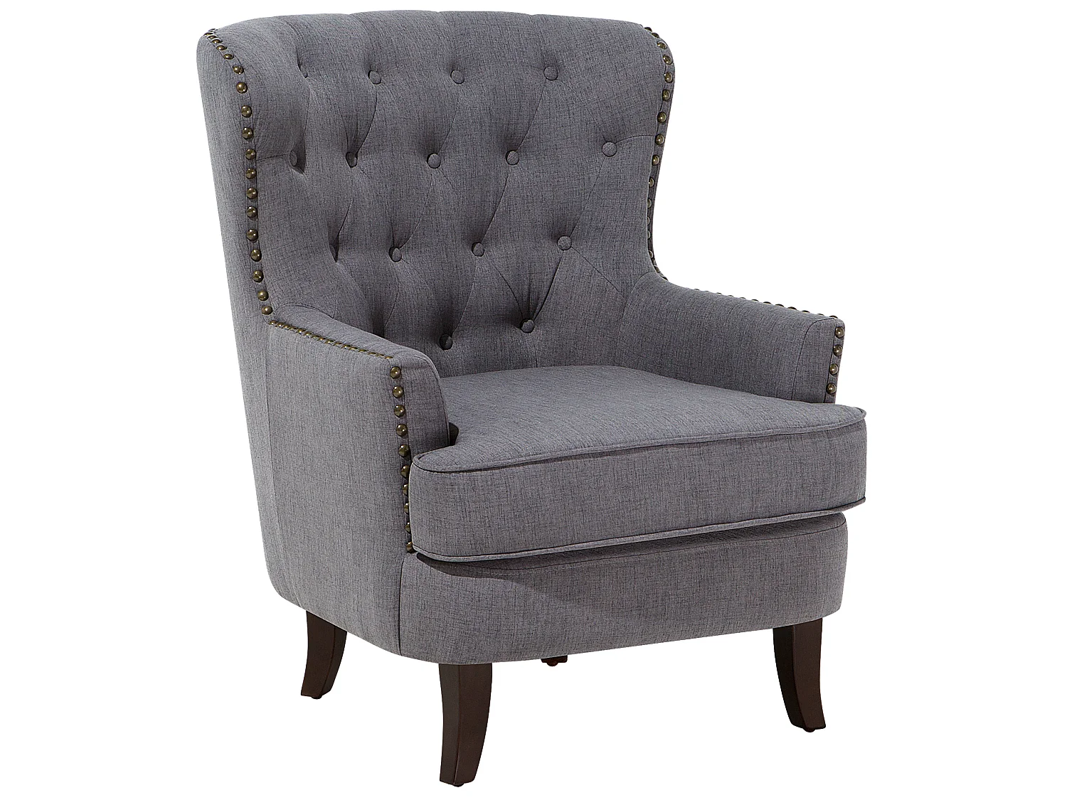 Fauteuil VIBORG II Tissu Gris foncé