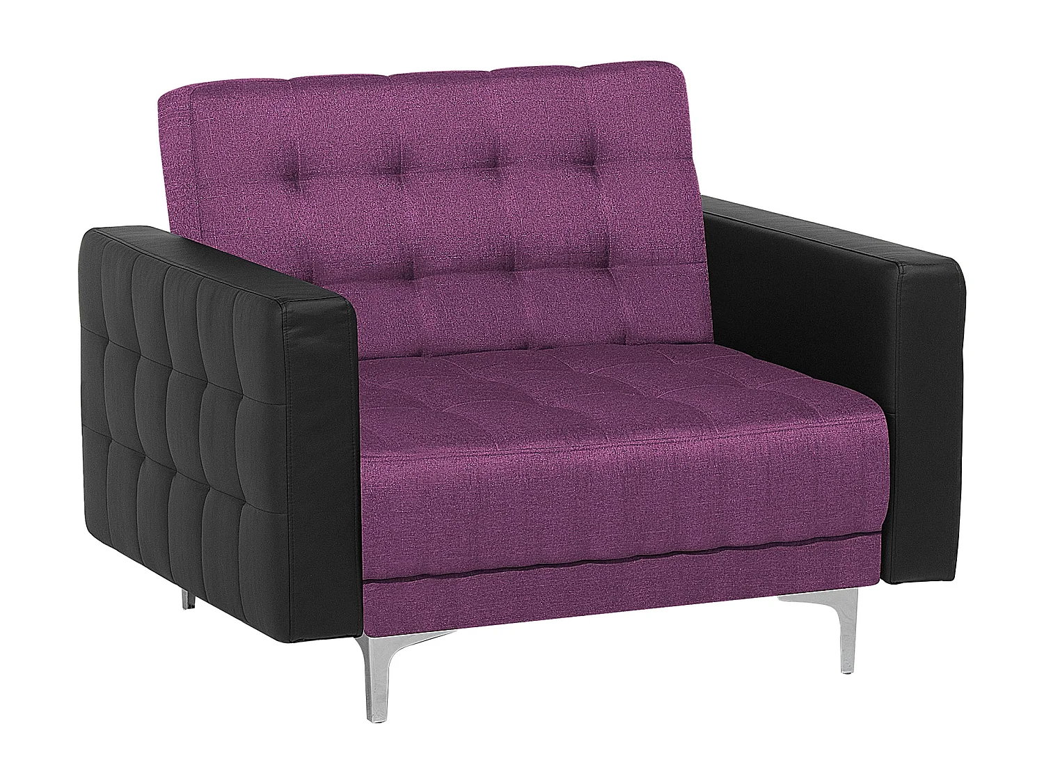 Sessel Polsterbezug violett / schwarz ABERDEEN