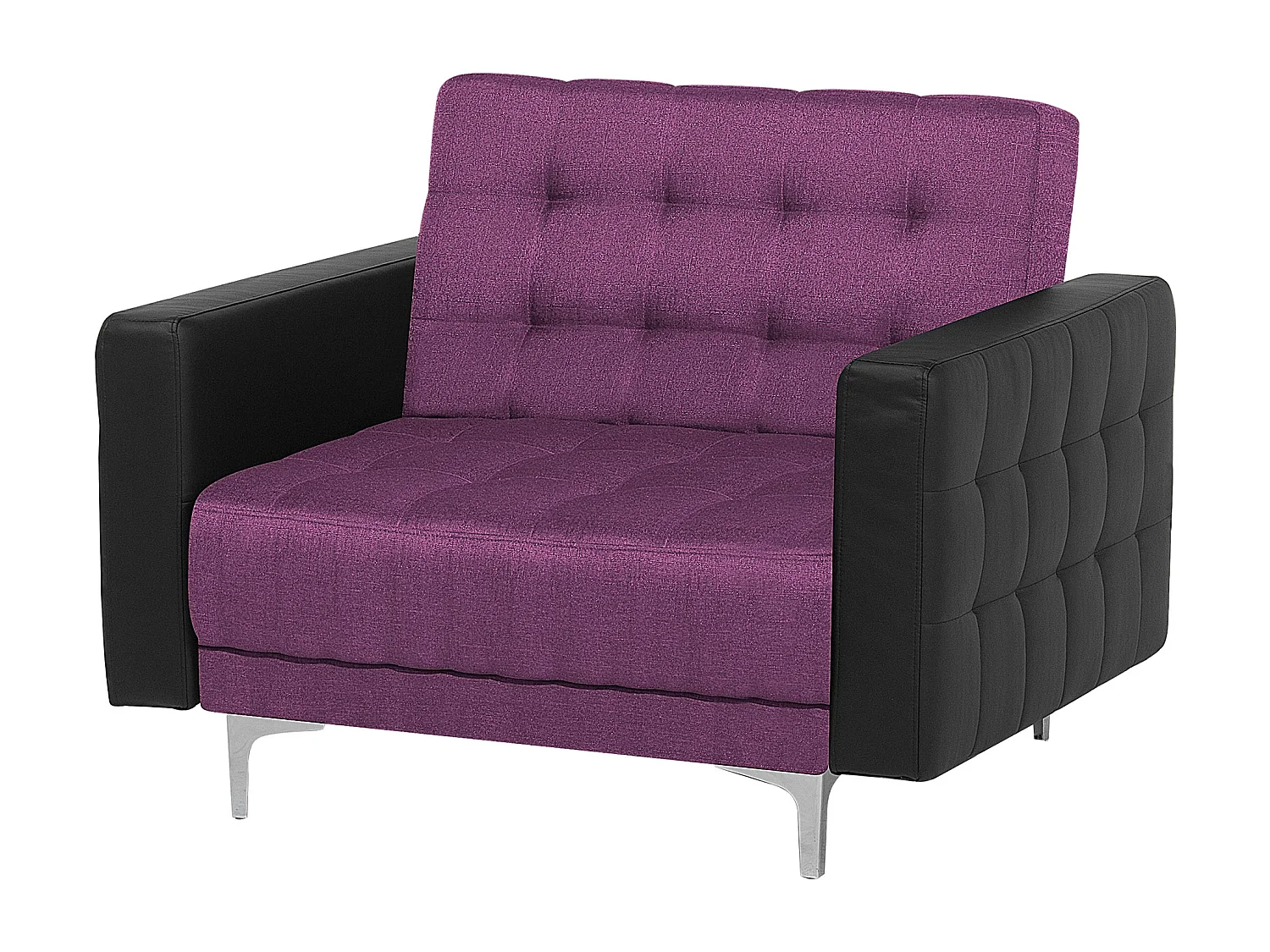 Sessel Polsterbezug violett / schwarz ABERDEEN