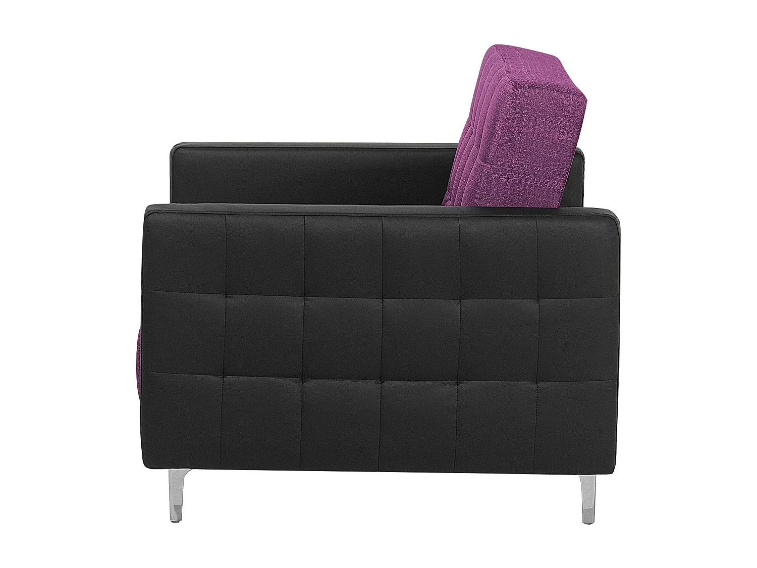 Sessel Polsterbezug violett / schwarz ABERDEEN