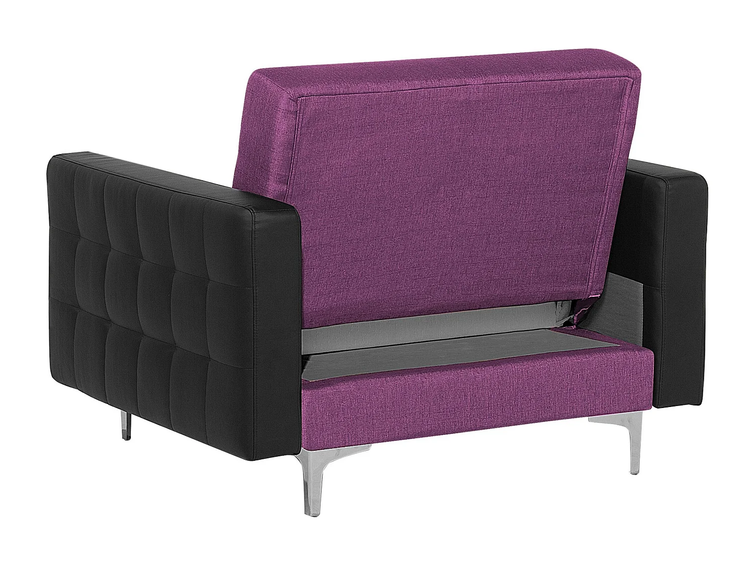 Sessel Polsterbezug violett / schwarz ABERDEEN