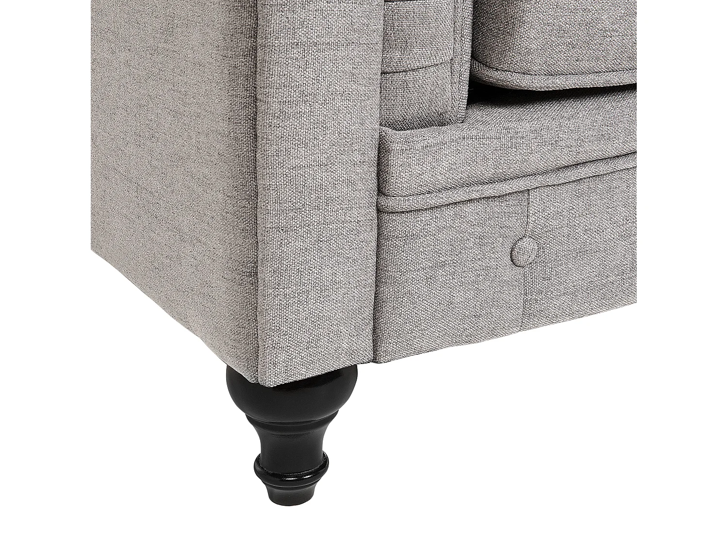 Fauteuil CHESTERFIELD Tissu Gris clair