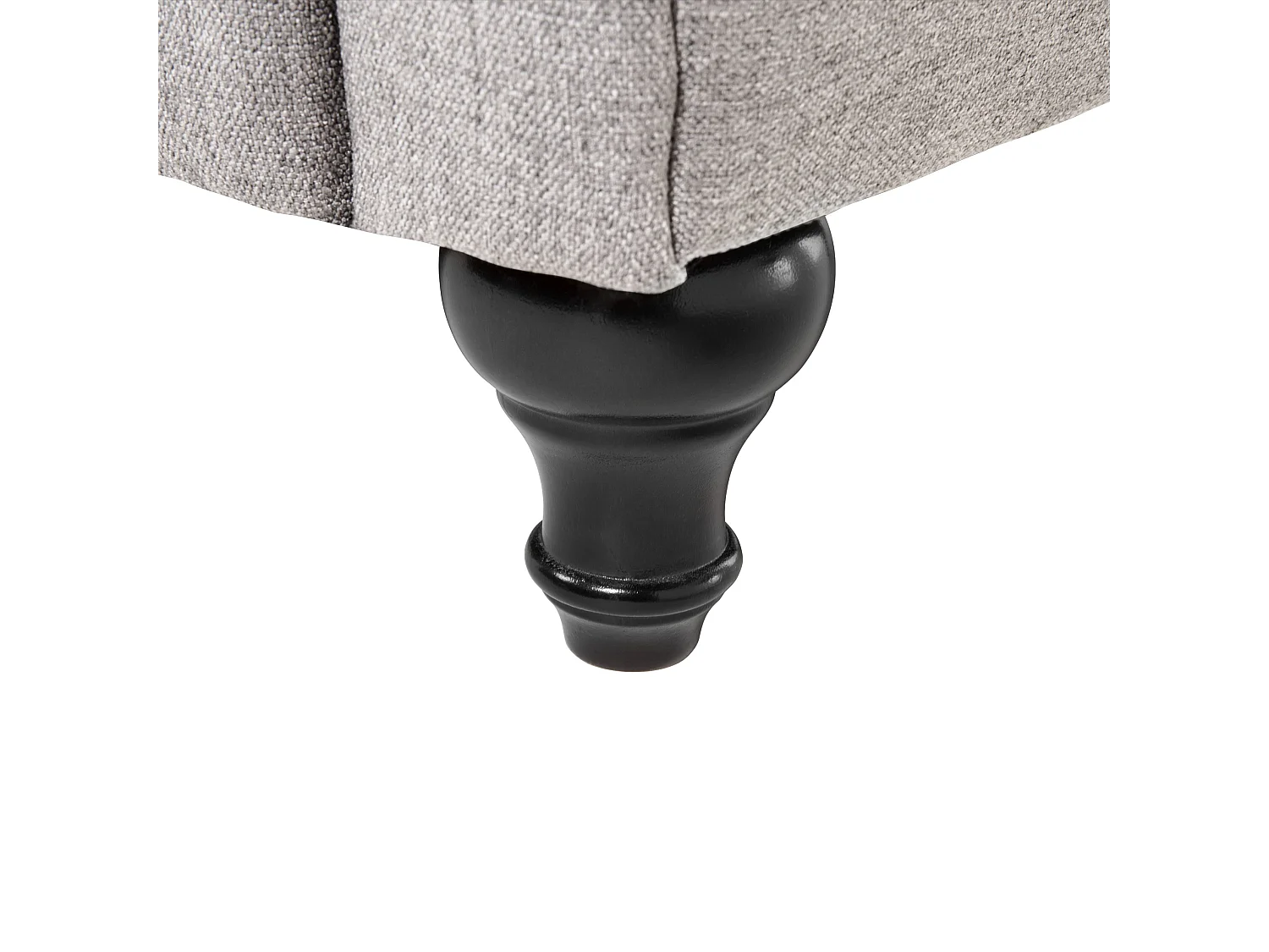 Fauteuil en tissu gris clair CHESTERFIELD