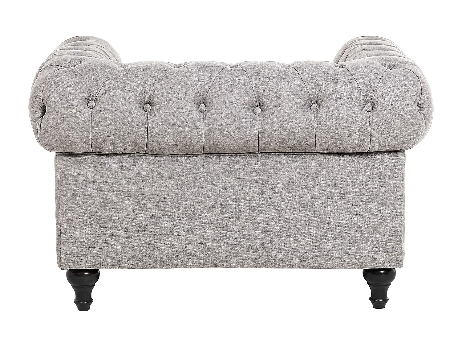 Fauteuil CHESTERFIELD Tissu Gris clair