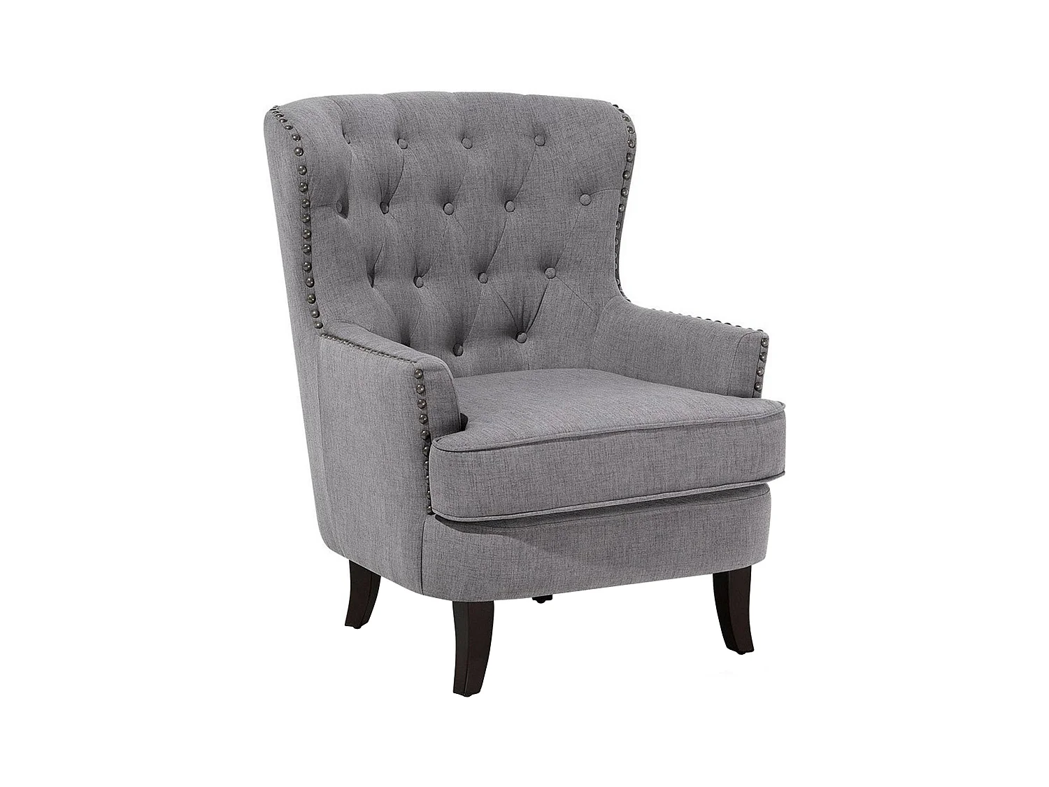 Fauteuil VIBORG II Tissu Gris clair