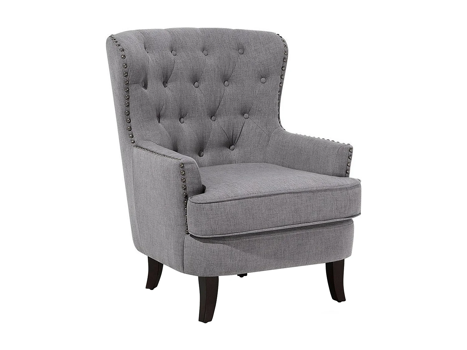 Fauteuil VIBORG II Tissu Gris clair