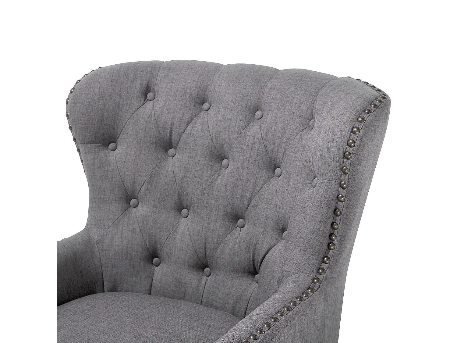Fauteuil VIBORG II Tissu Gris clair