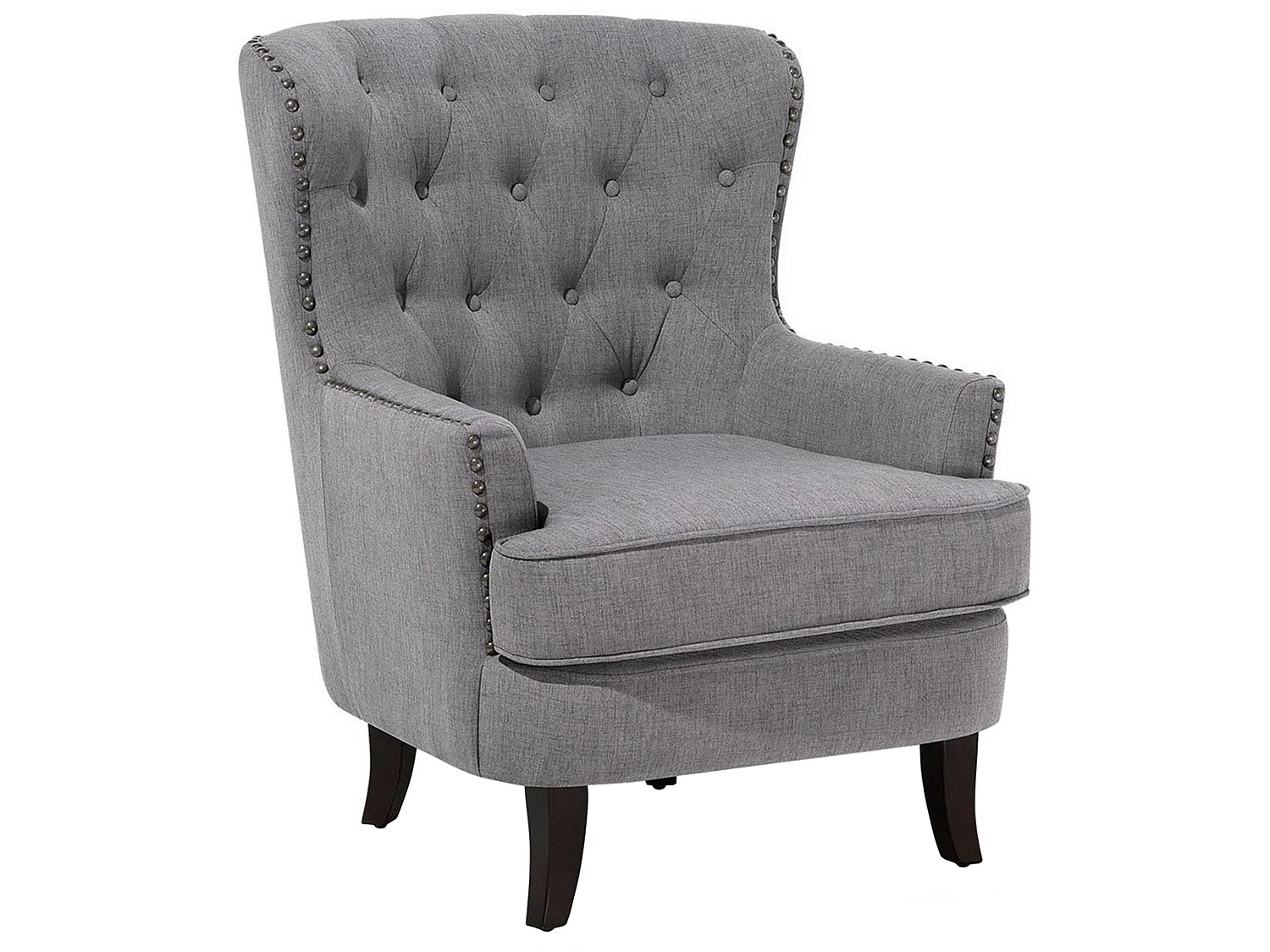 Fauteuil VIBORG II Tissu Gris clair