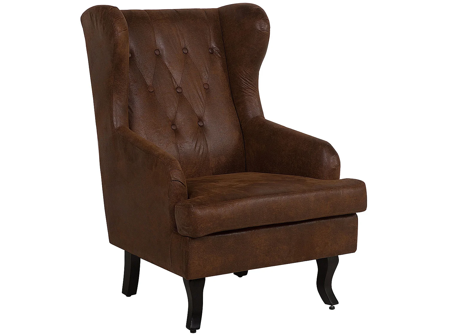 Fauteuil en cuir PU marron ALTA