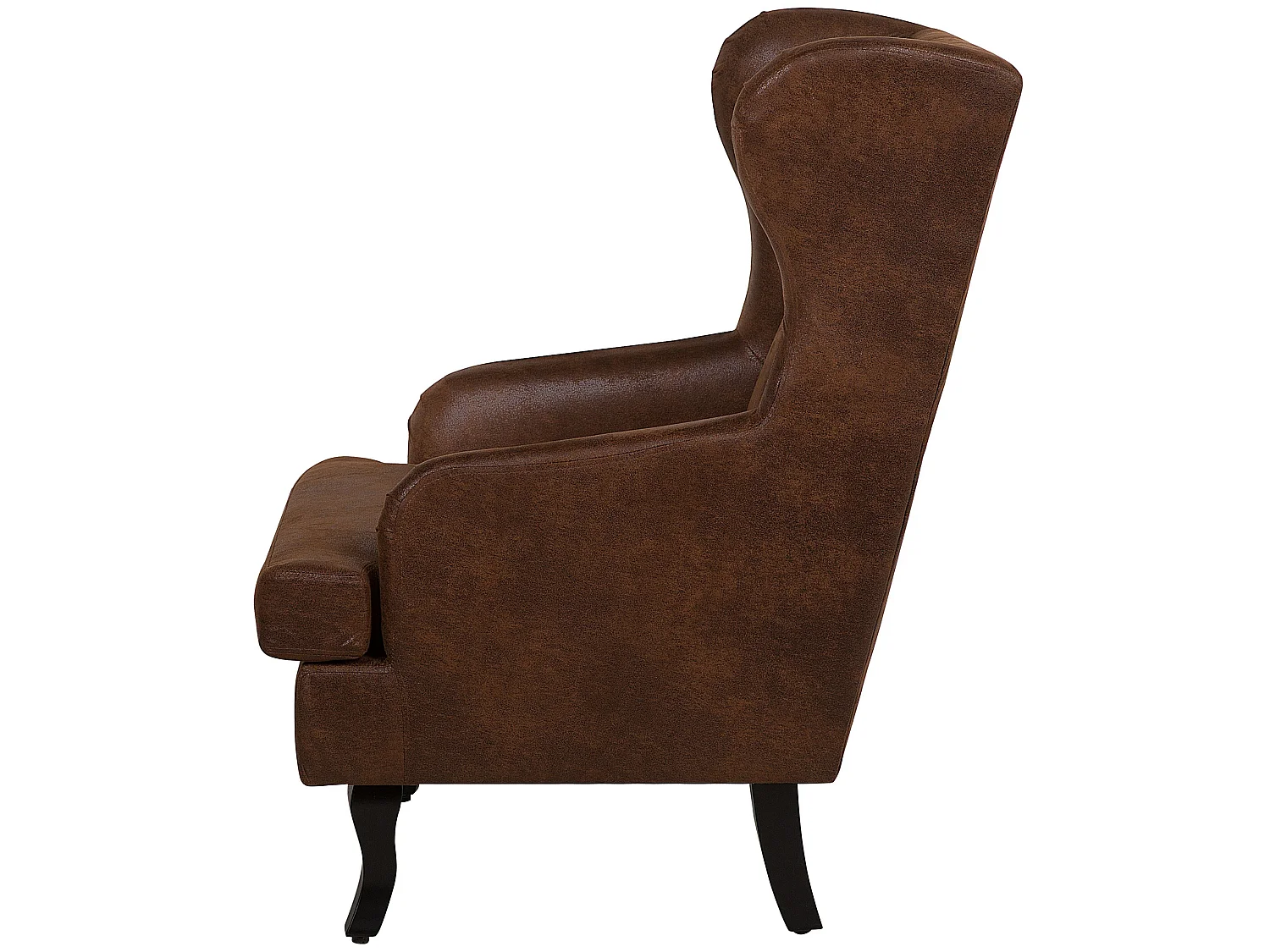 Fauteuil en cuir PU marron ALTA
