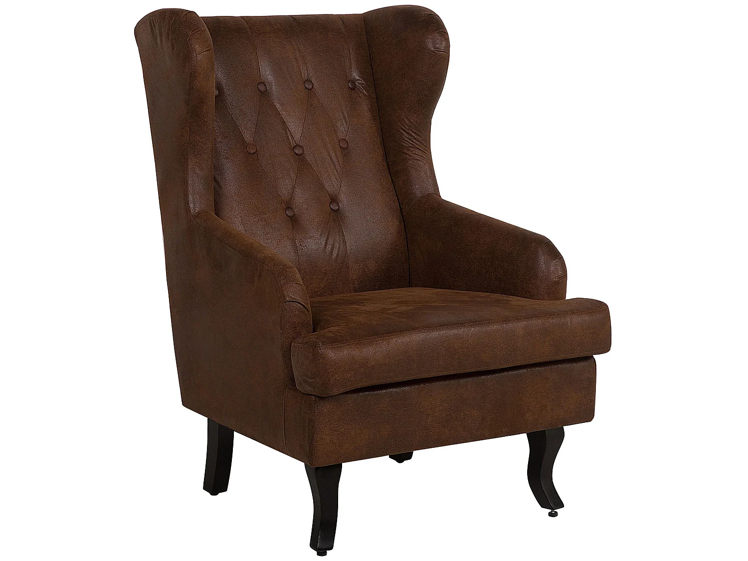 Fauteuil en cuir PU marron ALTA