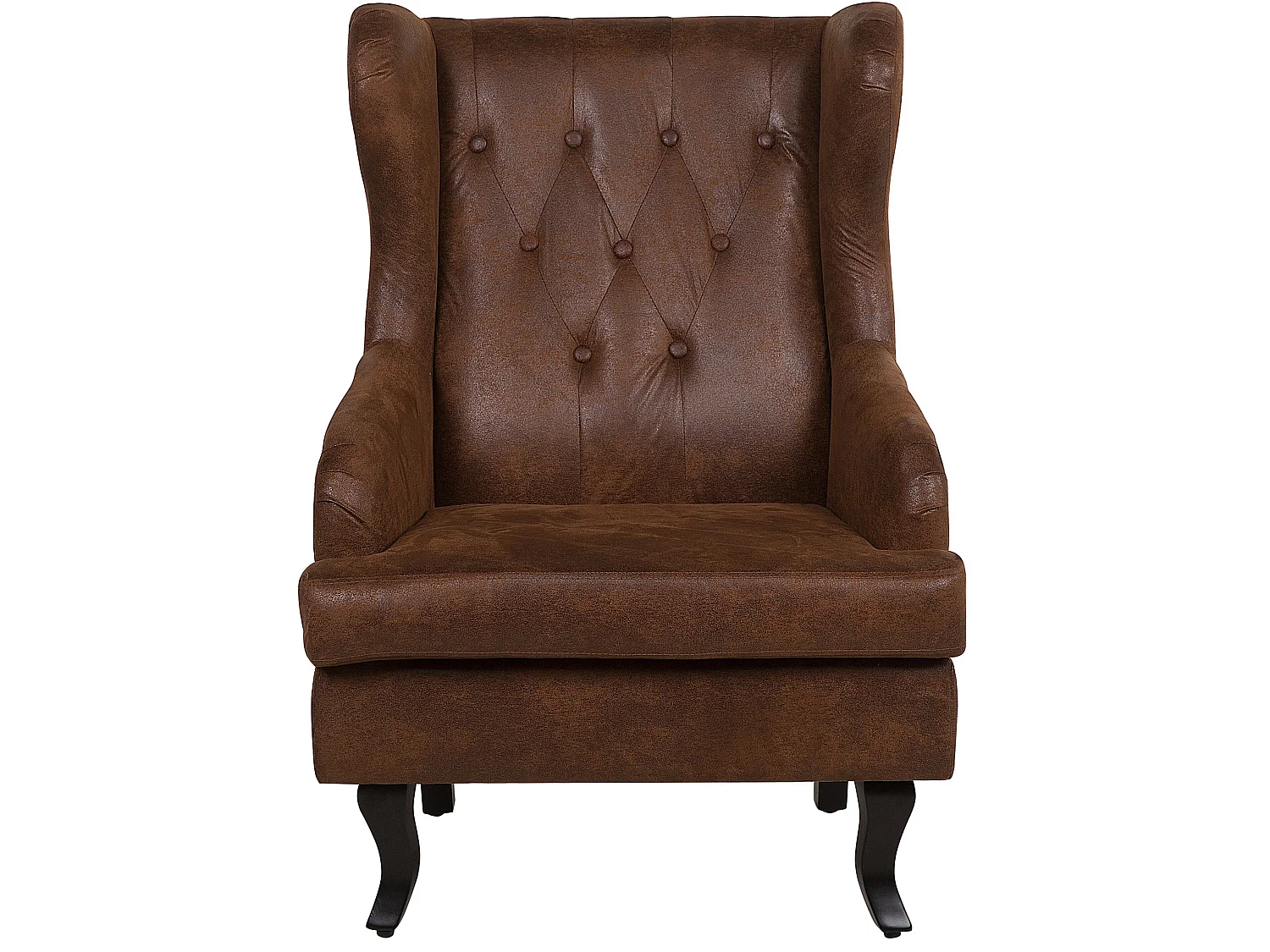 Fauteuil en cuir PU marron ALTA