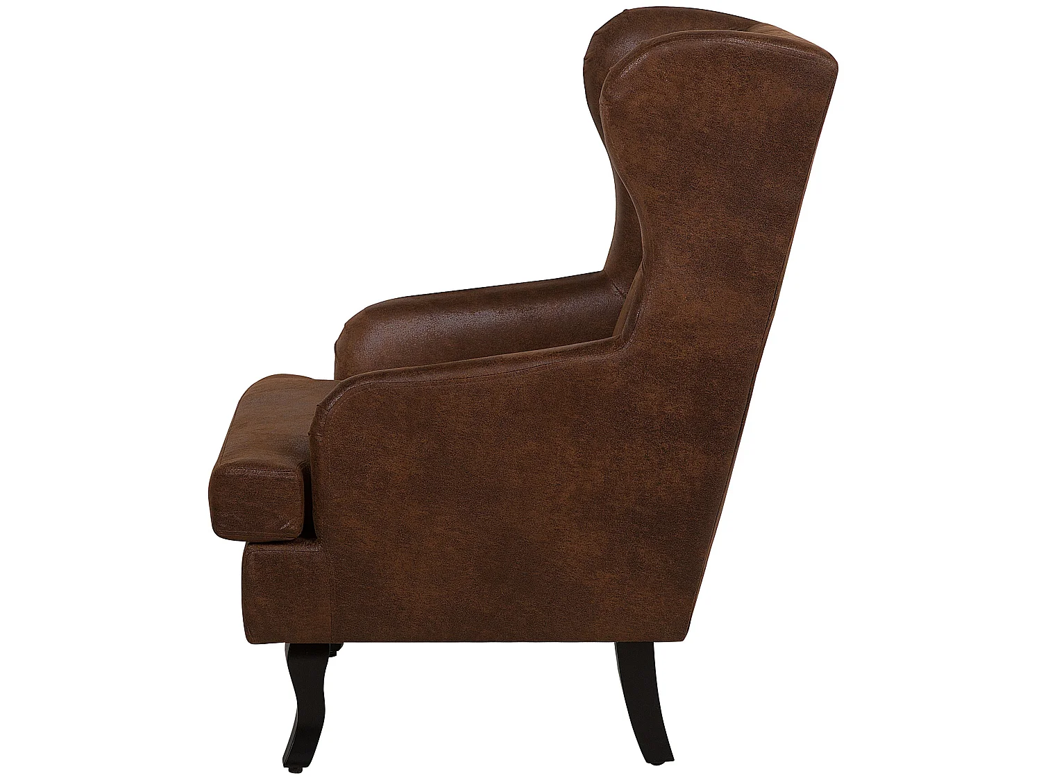 Fauteuil en cuir PU marron ALTA