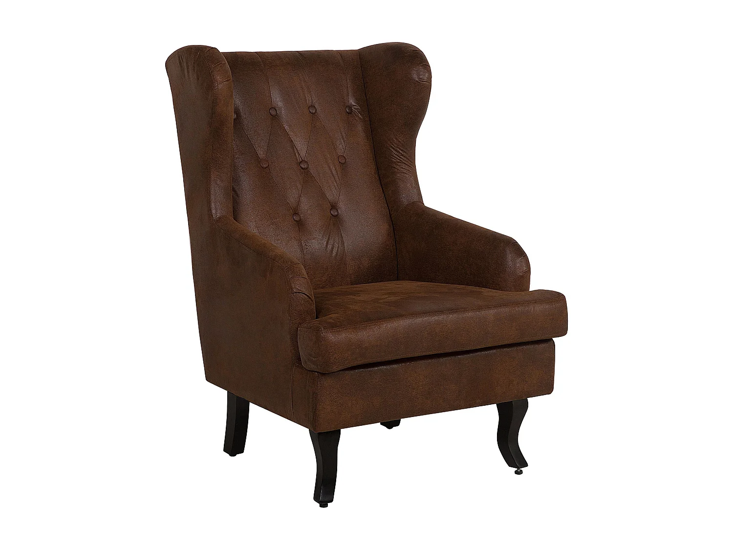 Fauteuil en cuir PU marron ALTA