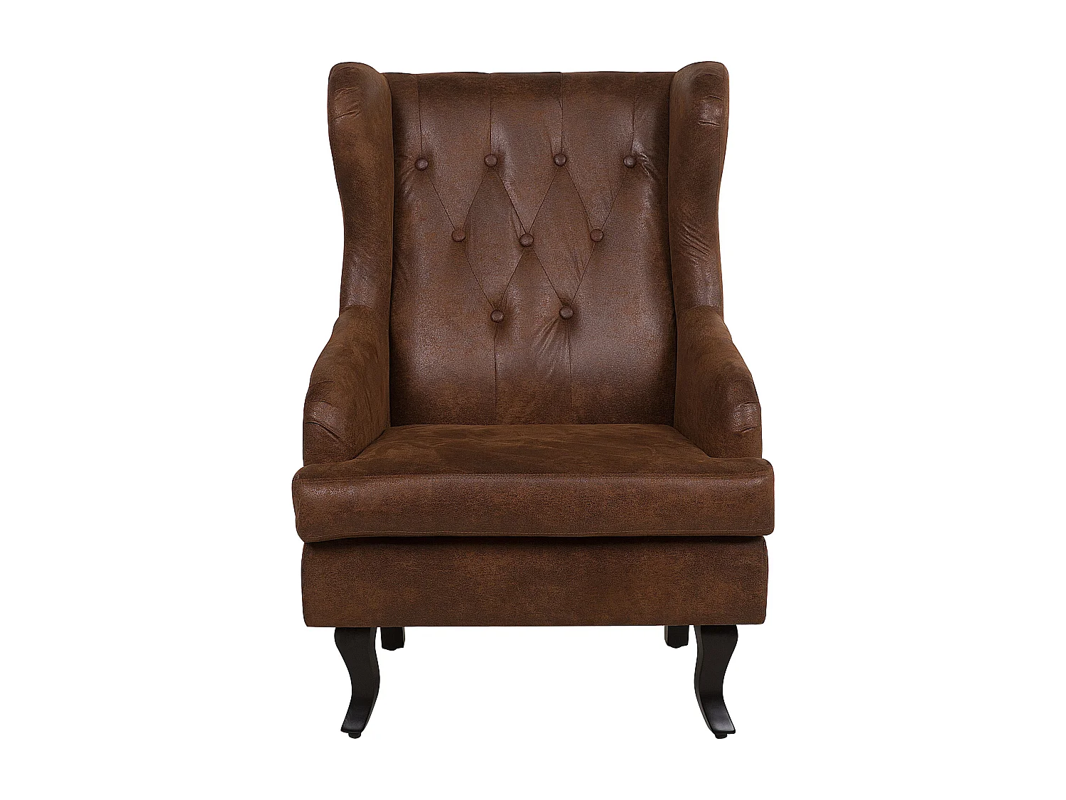 Fauteuil en cuir PU marron ALTA