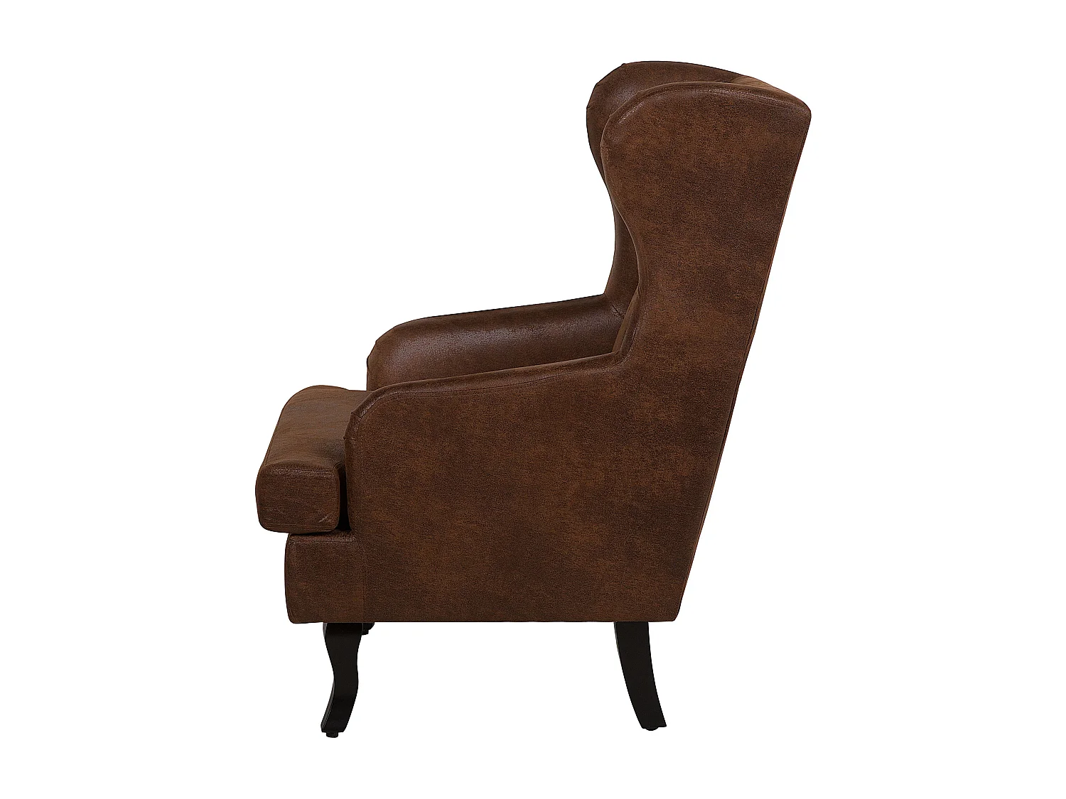 Fauteuil en cuir PU marron ALTA