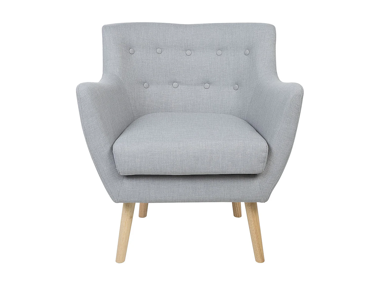 Poltrona DRAMMEN Tessuto Grigio chiaro