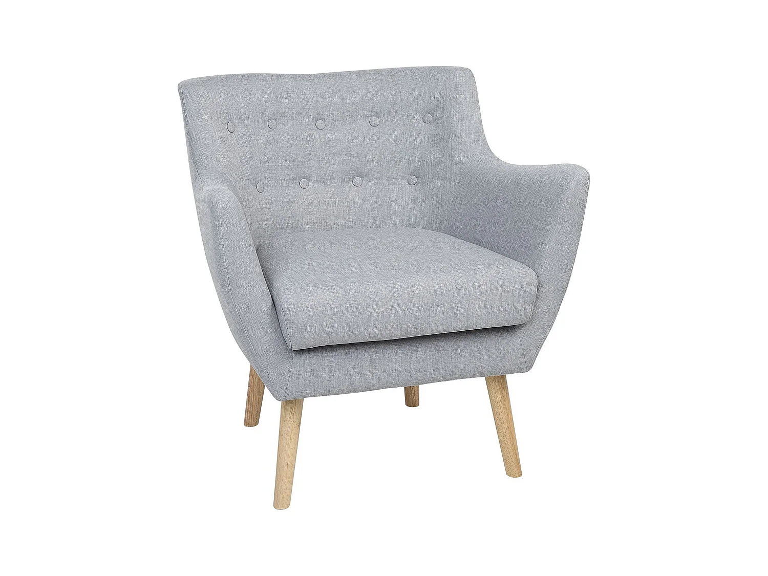 Fauteuil DRAMMEN Tissu Gris clair