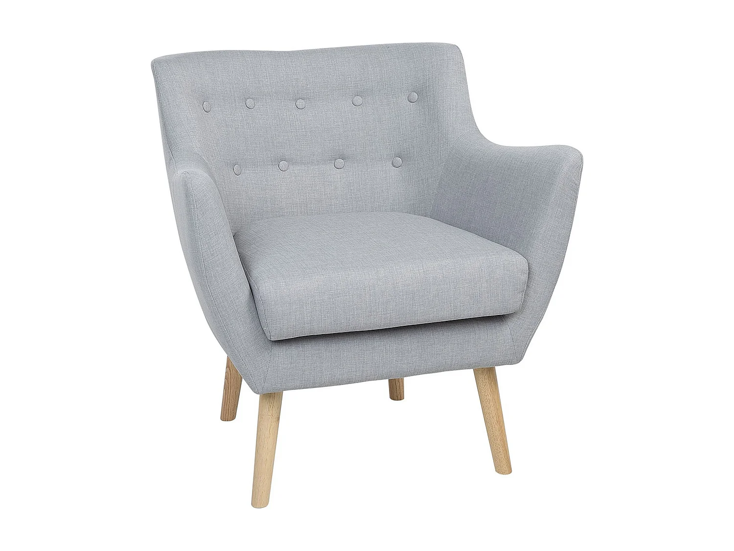 Sillón DRAMMEN Tela Gris claro