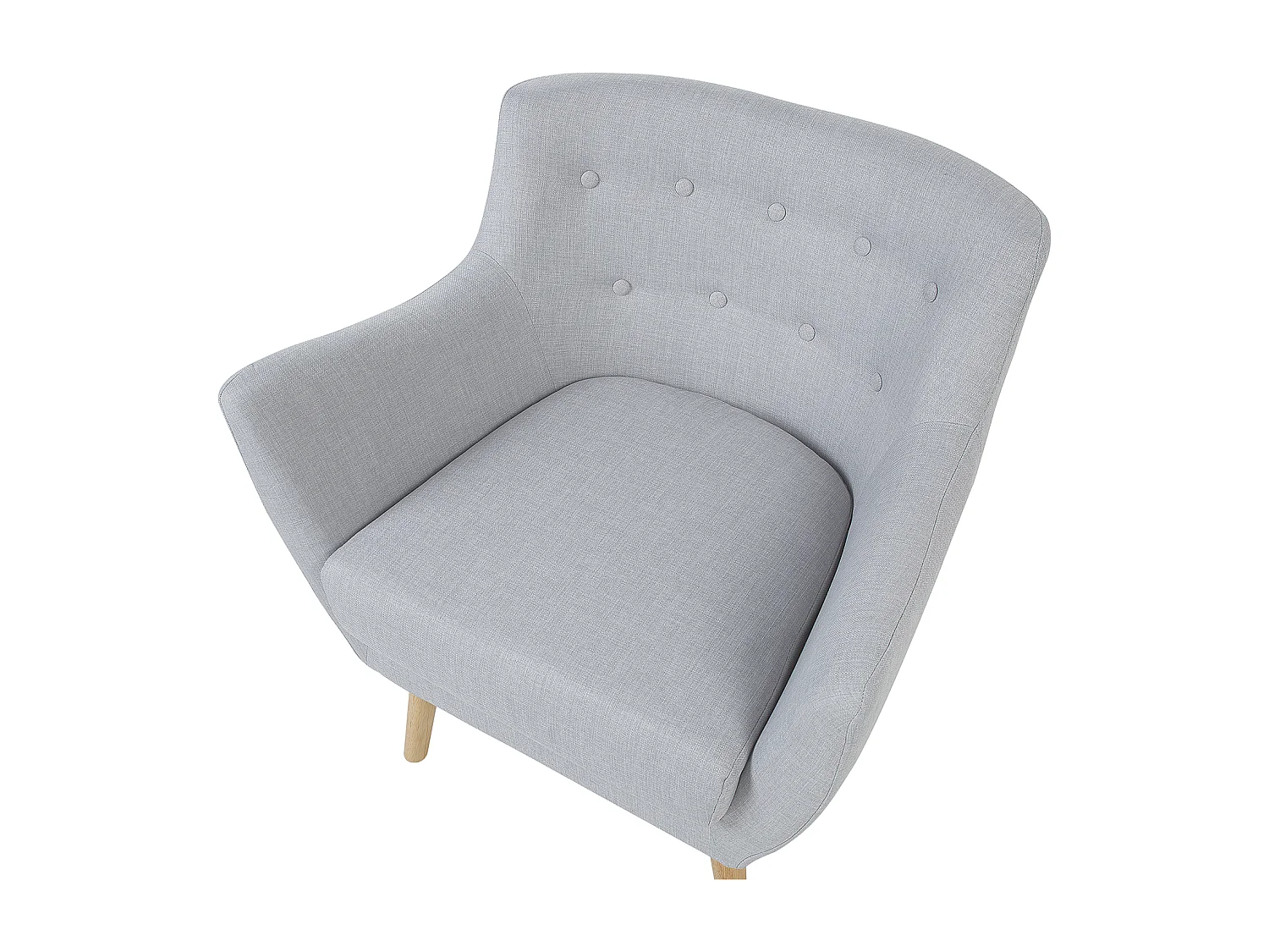 Sillón DRAMMEN Tela Gris claro