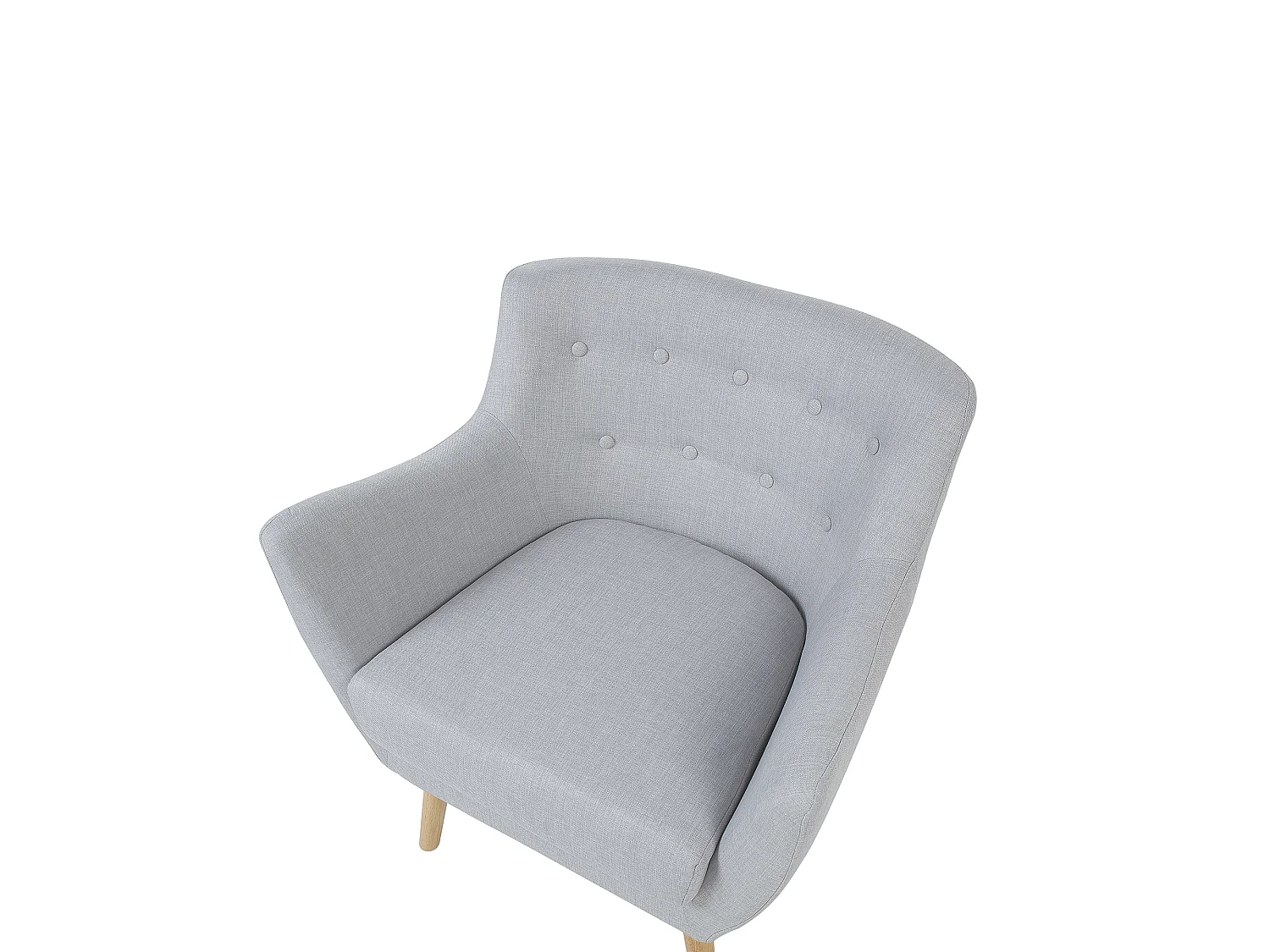 Fauteuil DRAMMEN Stof Lichtgrijs