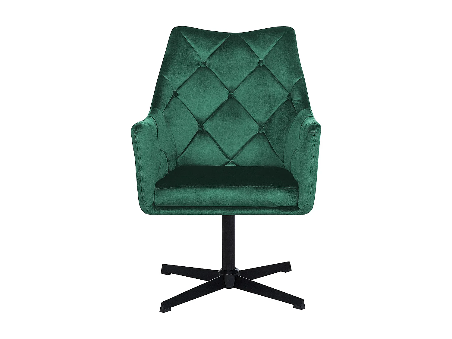 Fauteuil pivotant VAKSALA Velours Vert foncé