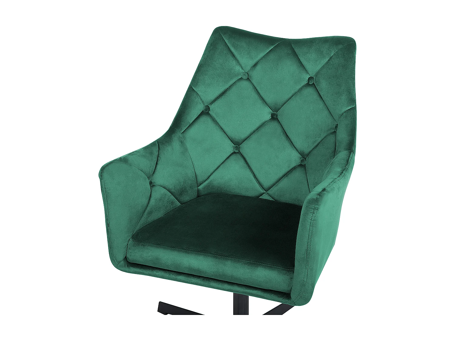 Fauteuil pivotant VAKSALA Velours Vert foncé