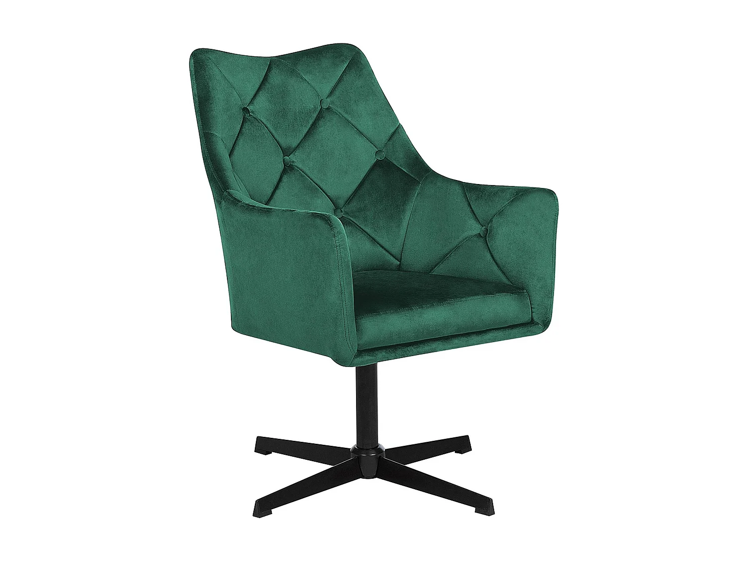 Fauteuil pivotant VAKSALA Velours Vert foncé