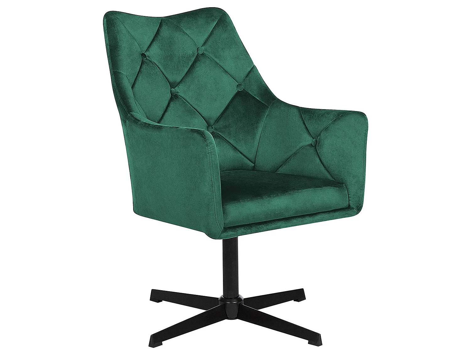 Fauteuil pivotant VAKSALA Velours Vert foncé