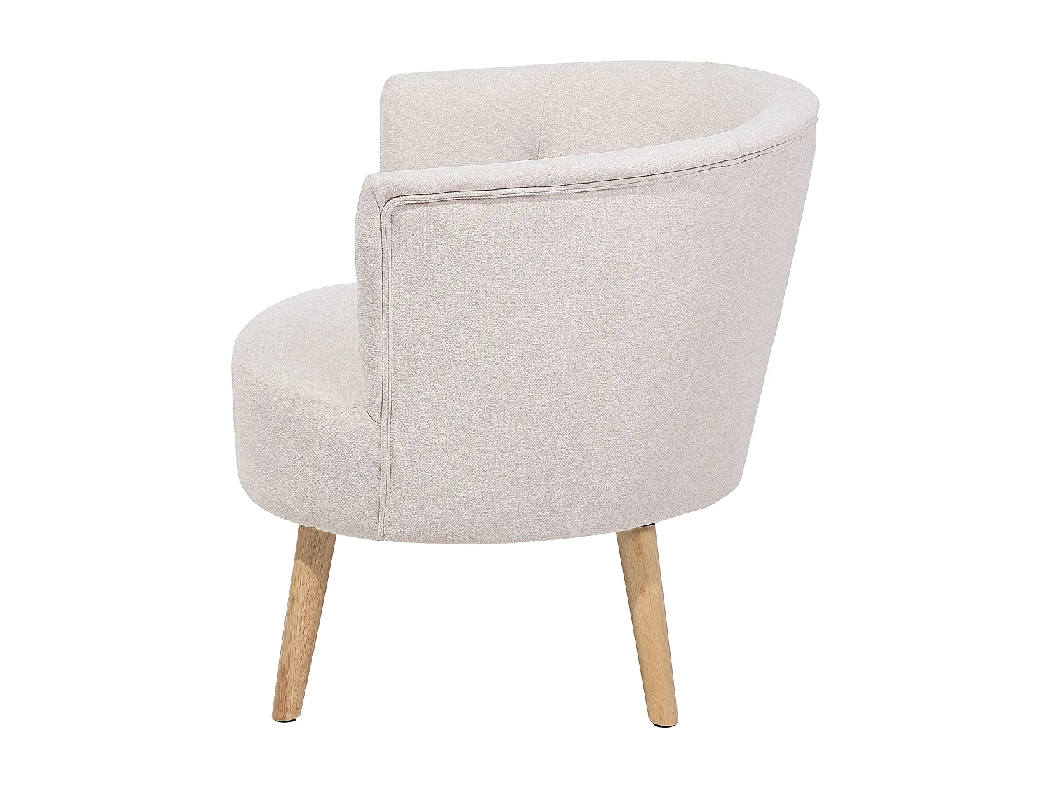 Fauteuil ODENZEN Tissu Blanc cassé