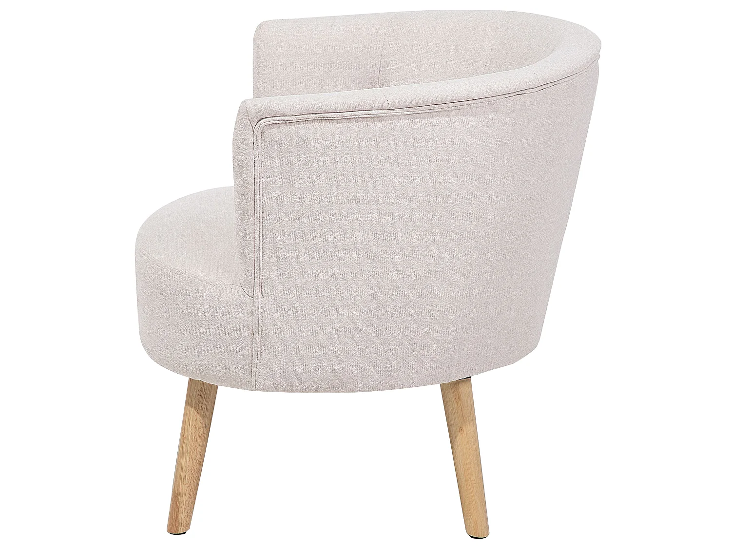 Fauteuil ODENZEN Tissu Blanc cassé
