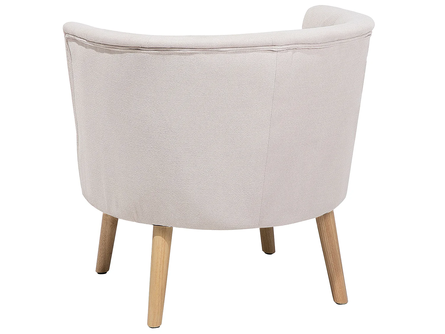 Fauteuil ODENZEN Tissu Blanc cassé