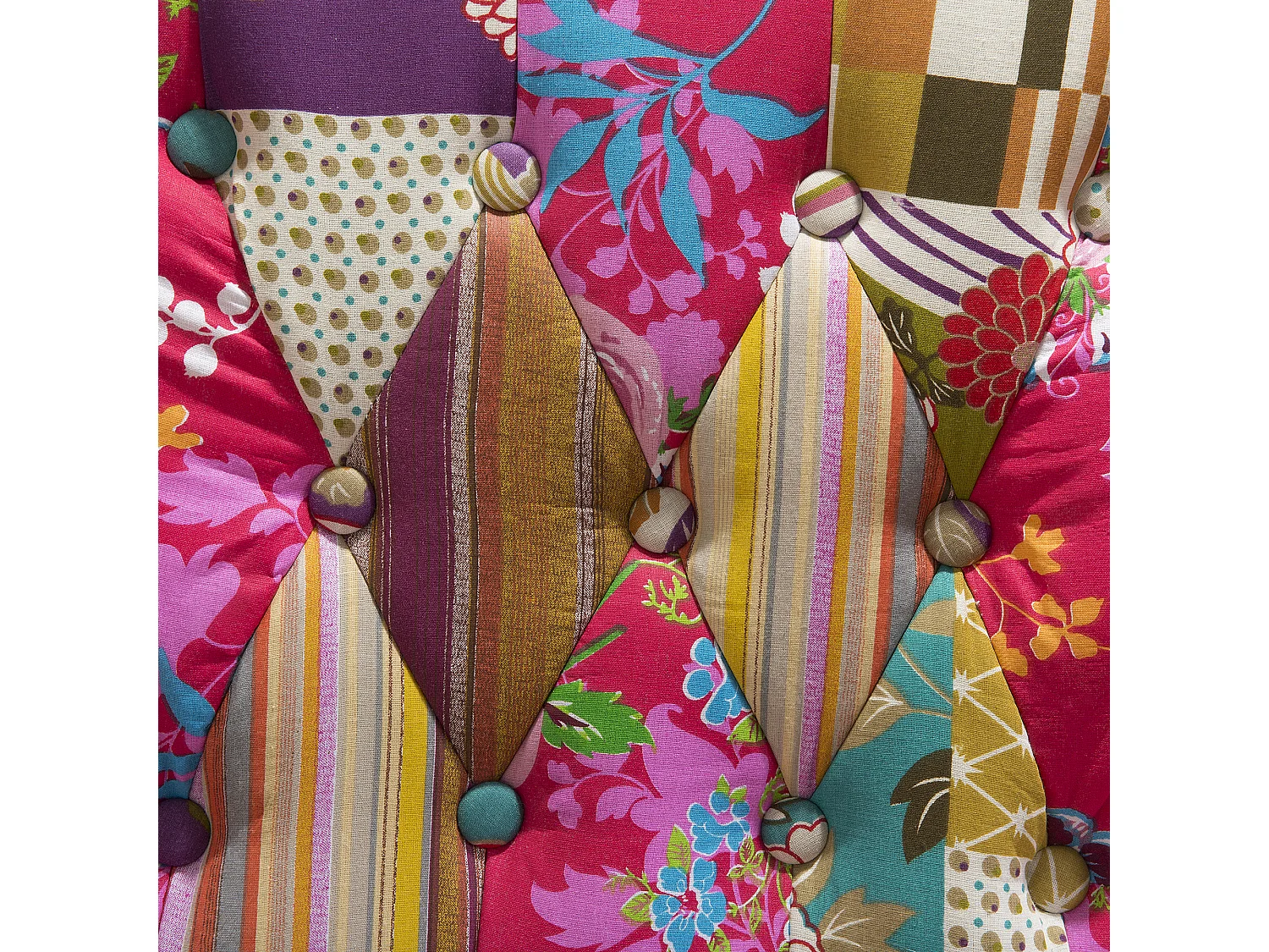 Fauteuil à oreilles MOLDE Tissu Rose fushia