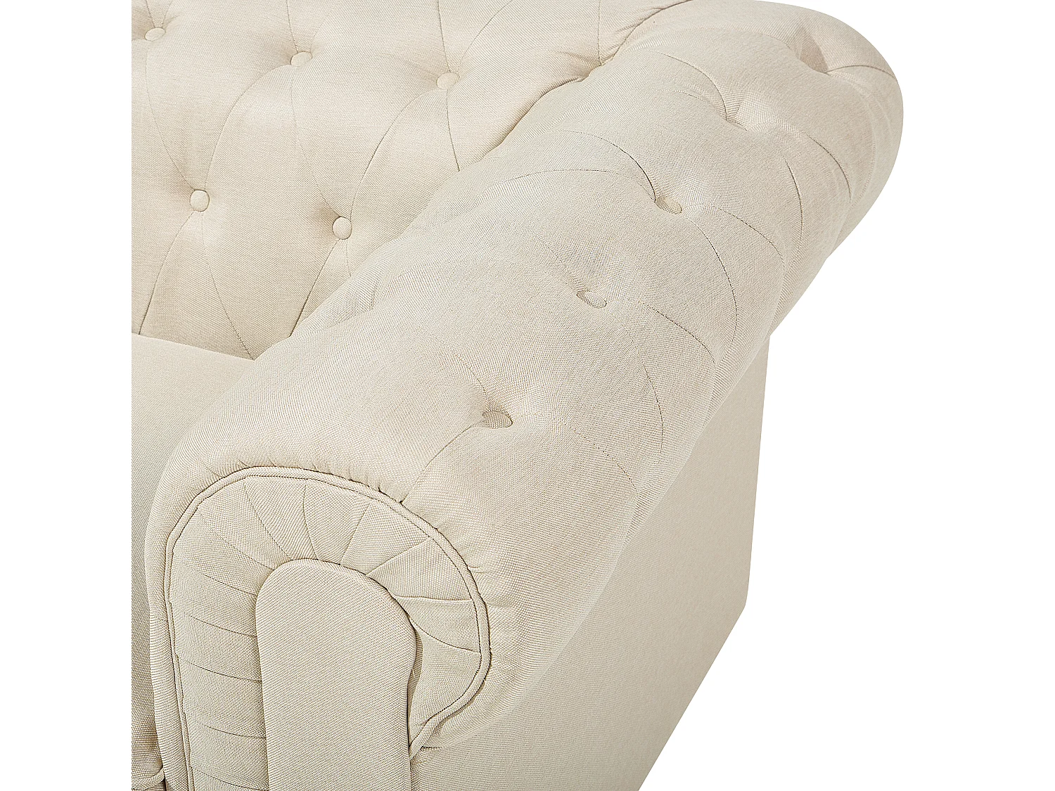 Sessel CHESTERFIELD Stoff Beige
