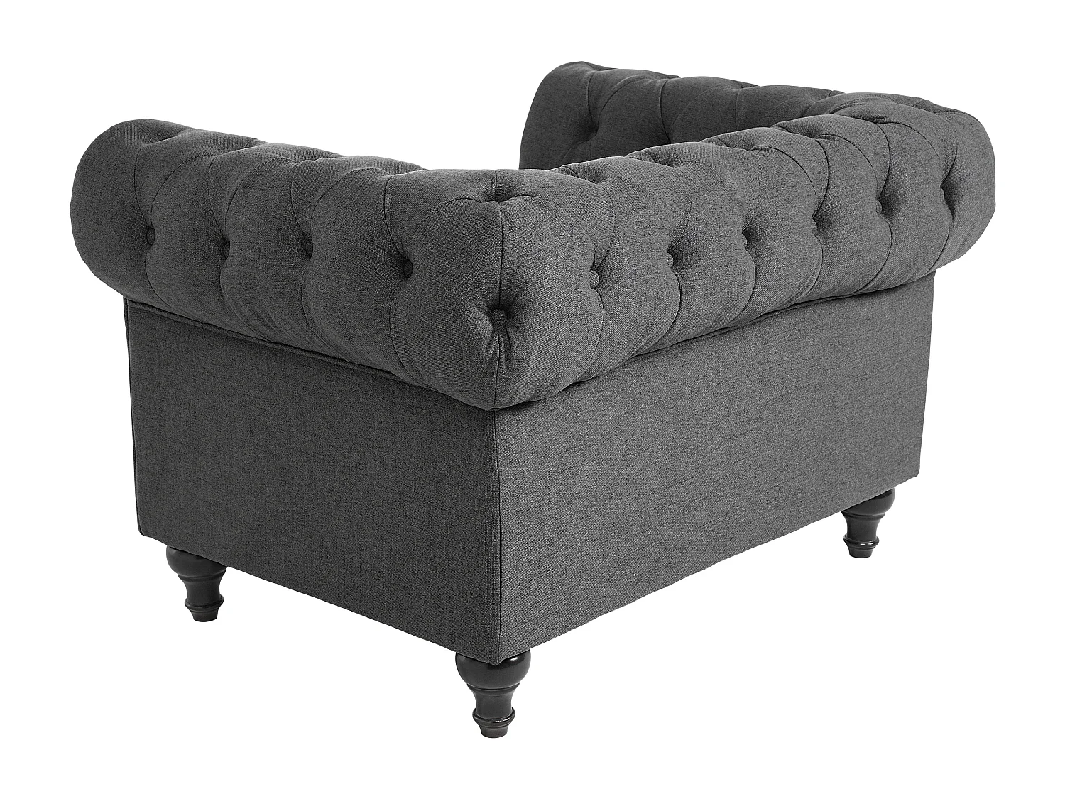 Fauteuil CHESTERFIELD Stof Grijs