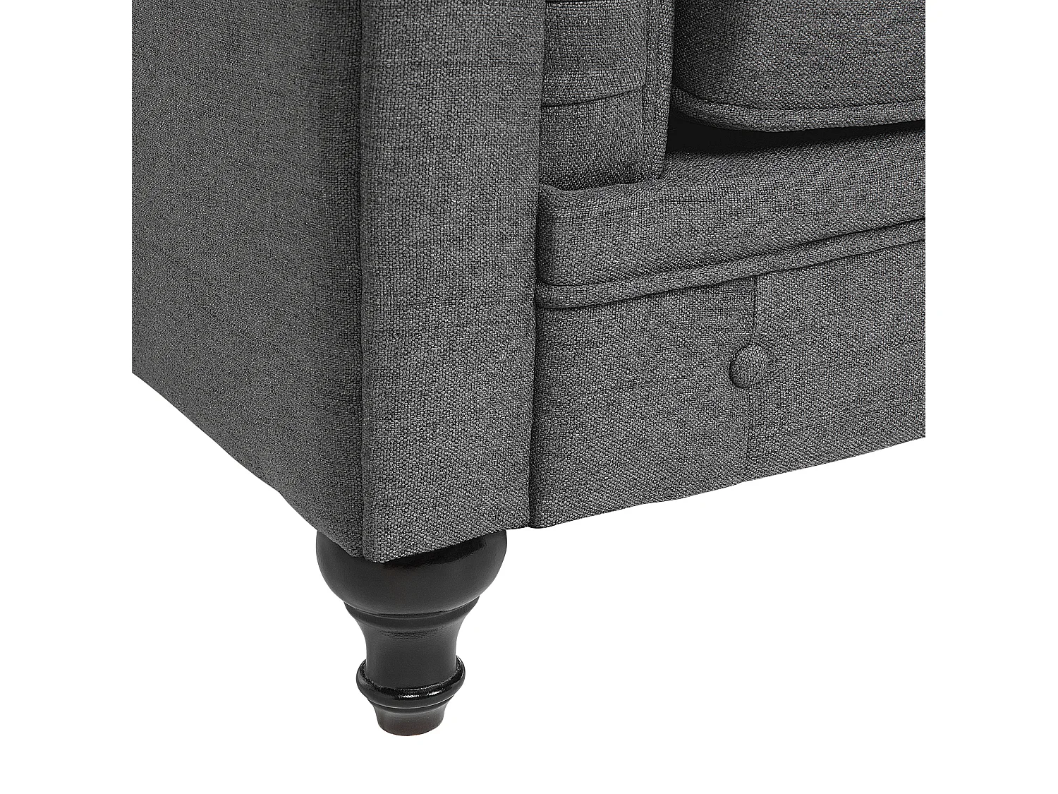 Fauteuil CHESTERFIELD Stof Grijs