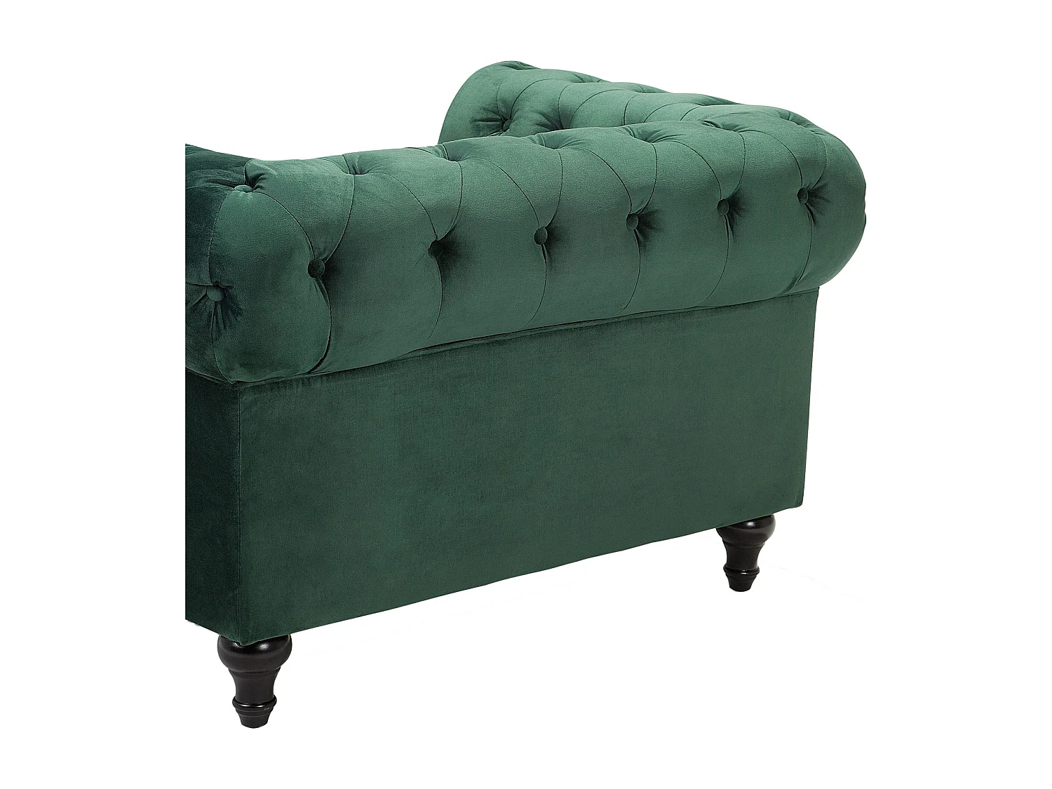 Fauteuil CHESTERFIELD Velours Vert émeraude
