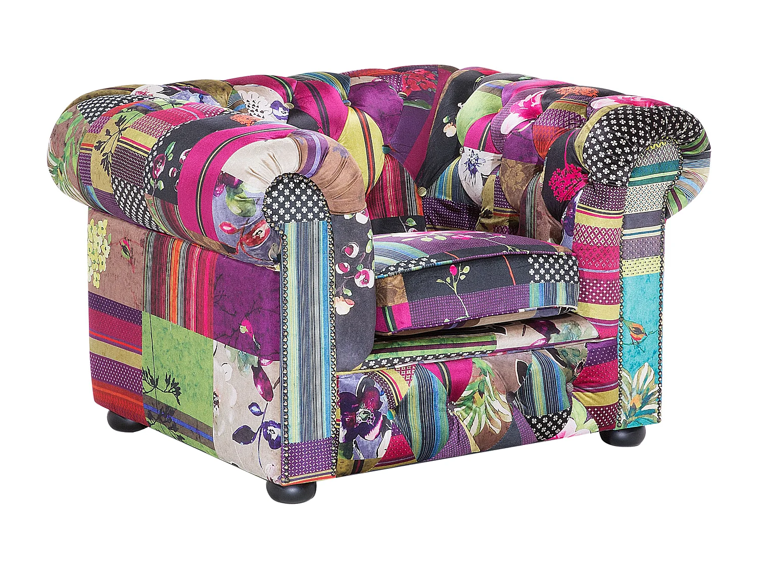 Poltrona CHESTERFIELD Tecido Violeta