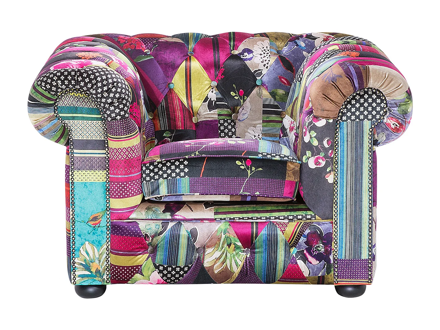 Poltrona CHESTERFIELD Tecido Violeta