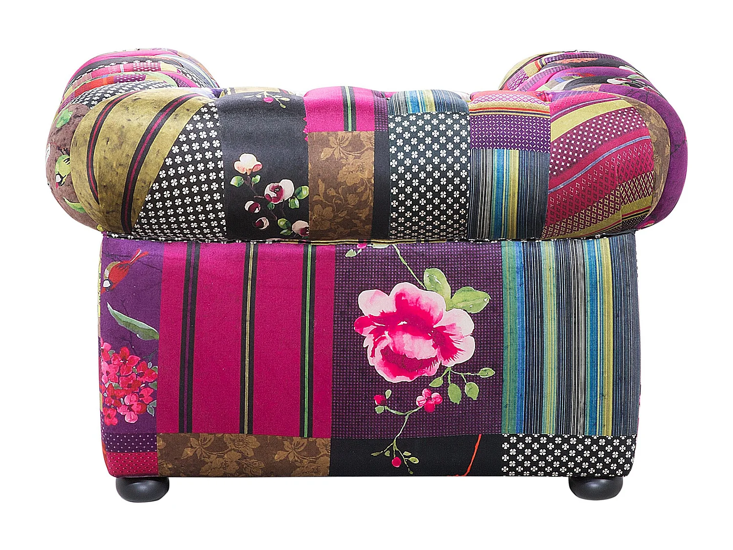 Fauteuil CHESTERFIELD Stof Paars