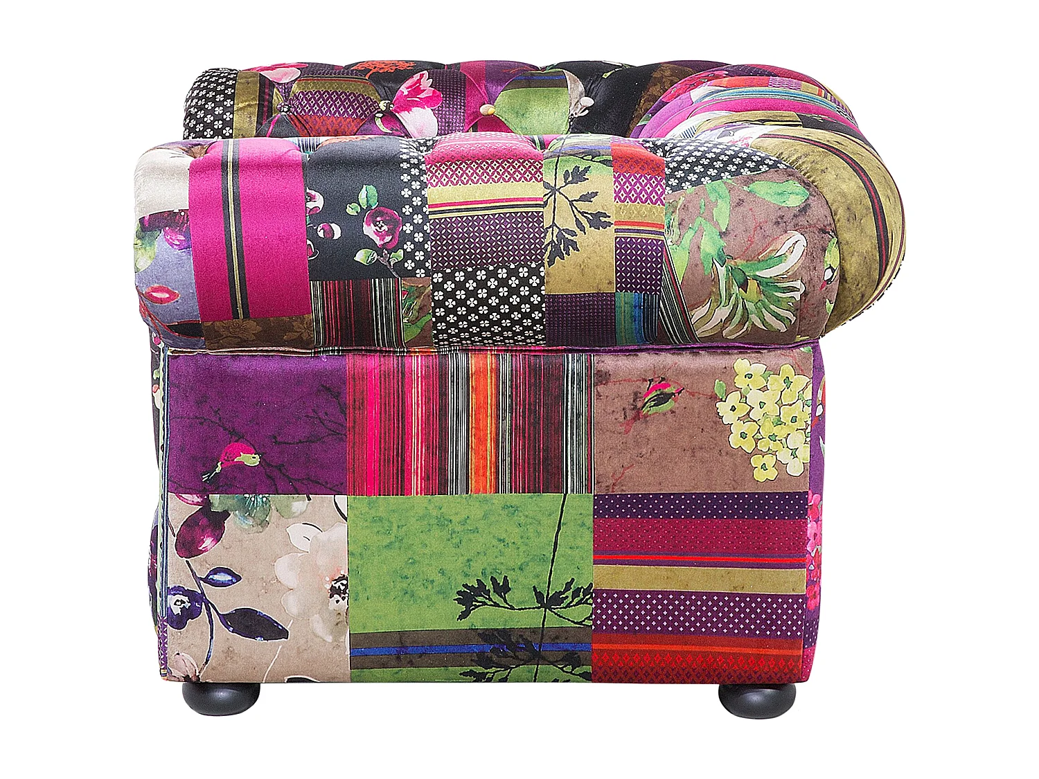 Fauteuil CHESTERFIELD Stof Paars