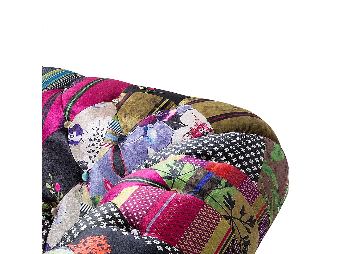 Fauteuil CHESTERFIELD Stof Paars